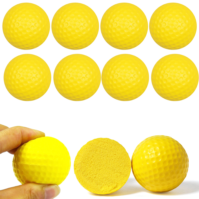 Practice Equipment For Golf - Bola de golfe amarela de PU,