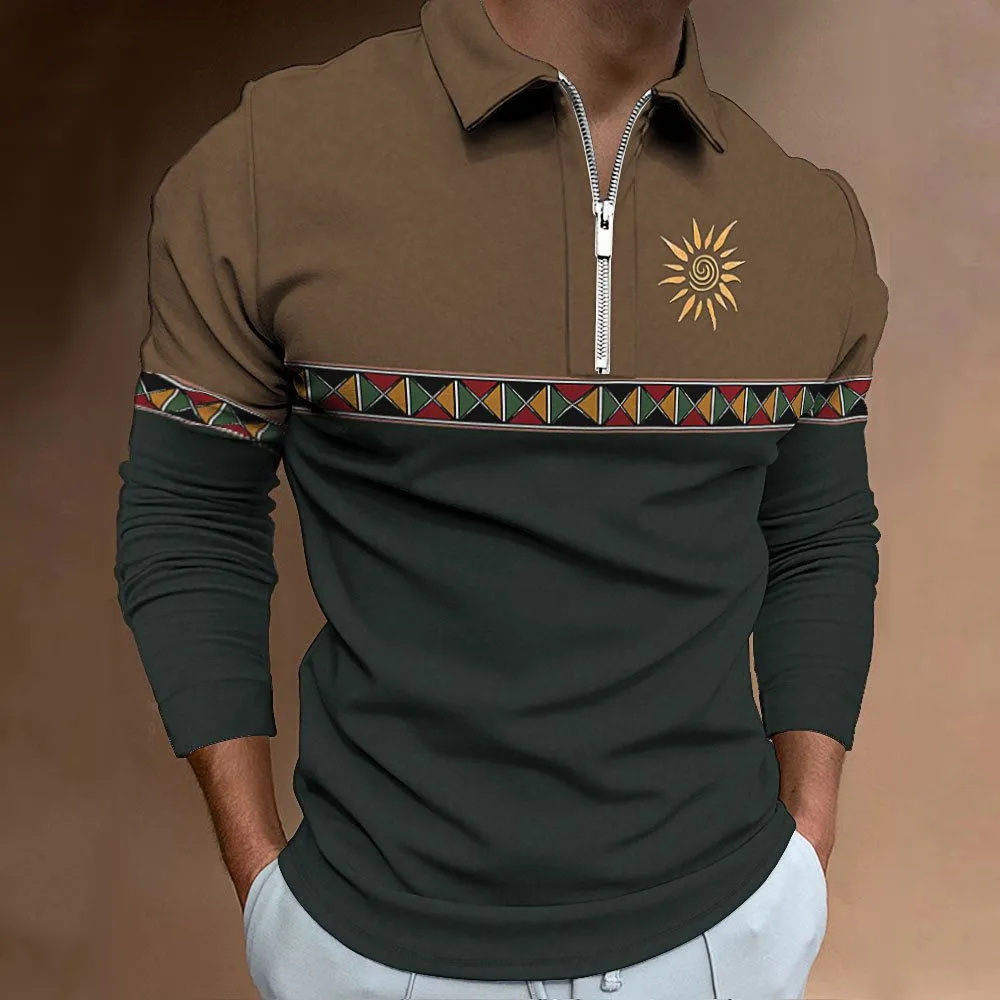 Golf Equipment Discount - Camisas polo estampadas com bloqueio colorido