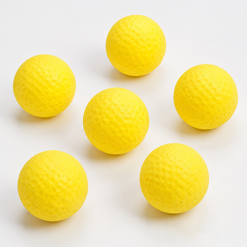 Bola de golfe amarela de PU, 6 - Practice Equipment For Golf avaliação e preço