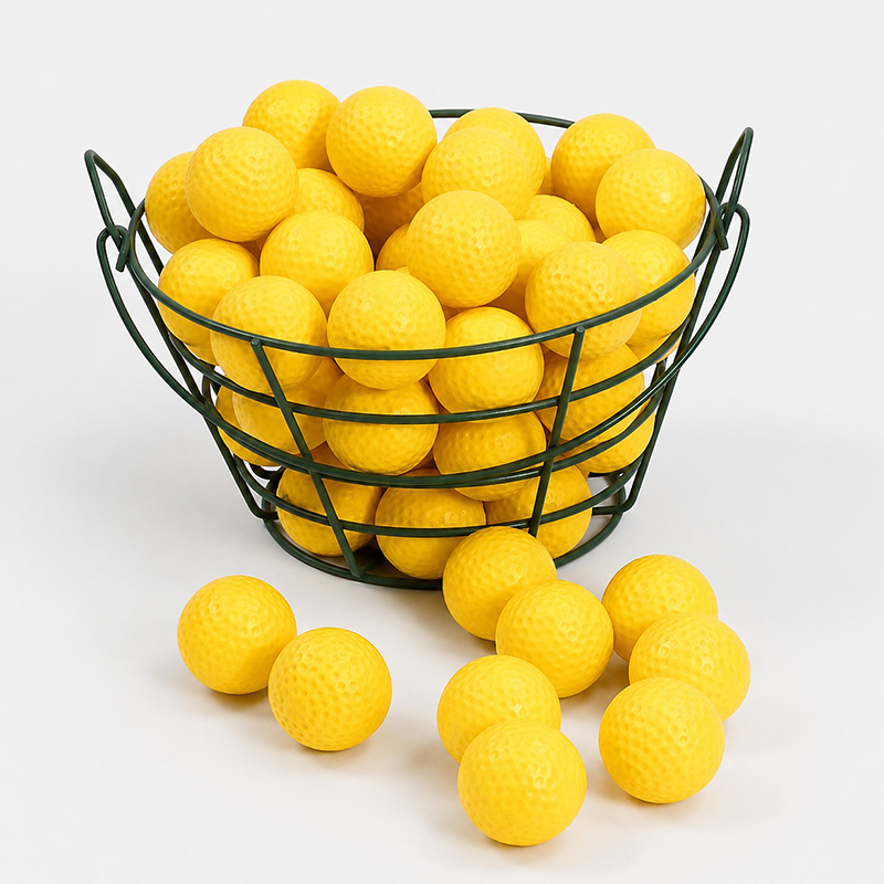 Bola de golfe amarela de PU, 6 - Practice Equipment For Golf avaliação e preço