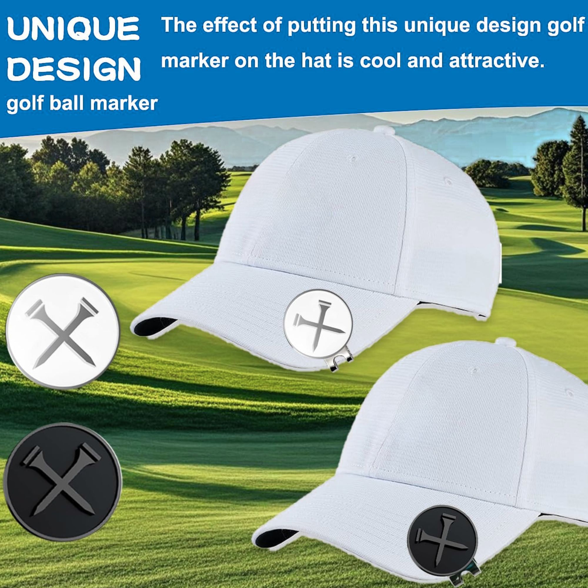4 Marcadores de Bola de Golfe  - Golf Ball Premium avaliação e preço